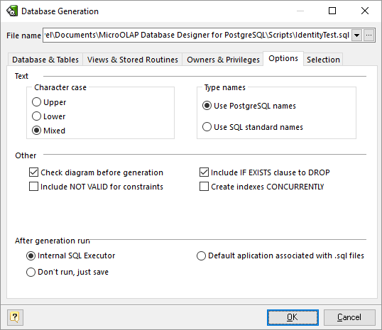 dialog-dbgeneration-options